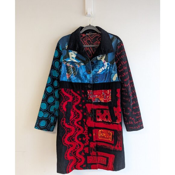 Desigual Velvet Coat - Picture 2 of 16